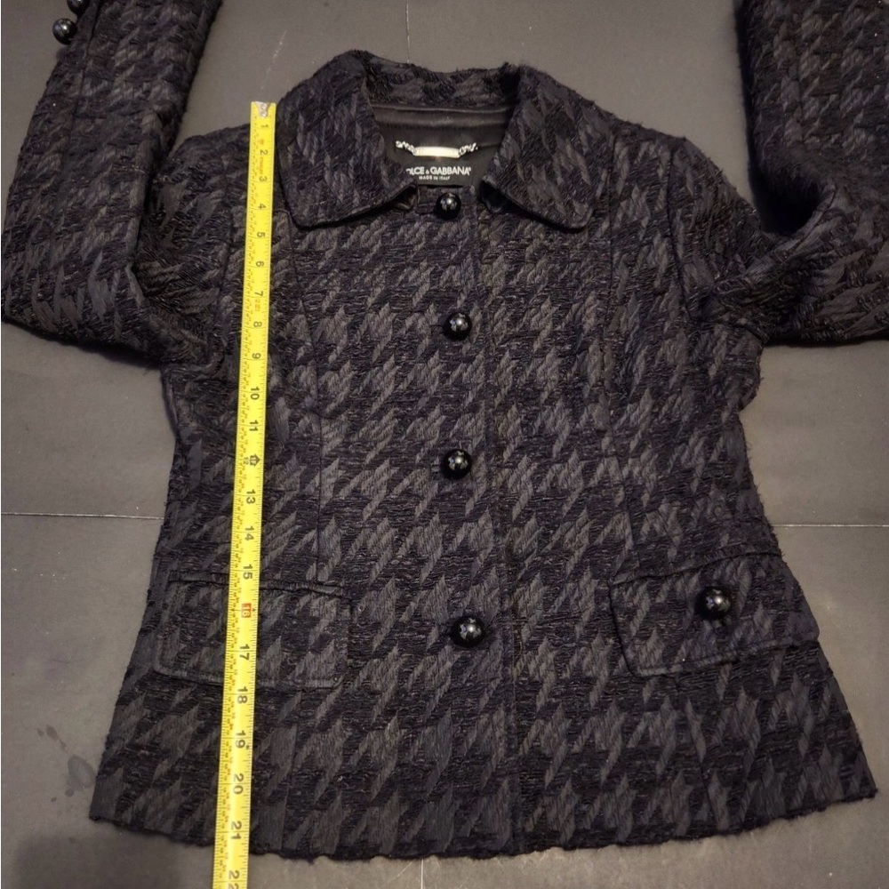 DOLCE & GABBANA Black Suit Blazer Skirt Suit Set VINTAGE - Picture 13 of 13